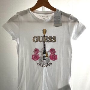 GUESS GIRL'S KIDS LOGO T-SHIRT~SIZE 12~NEW WITH TAGS!